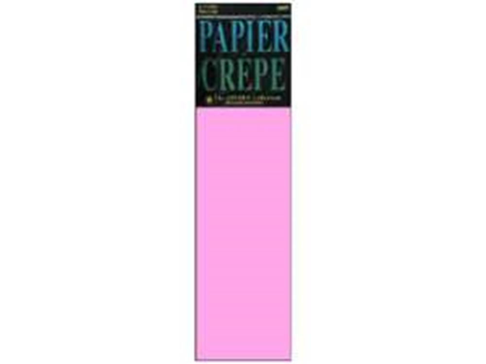 Bright pink crepe paper sheet with a textured, crinkled surface in rectangular packaging.
