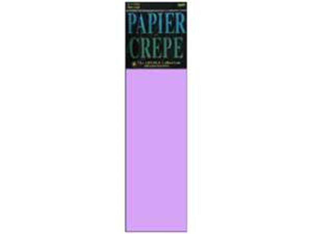 Lavender-colored crepe paper sheet with smooth, slightly textured surface in rectangular shape.