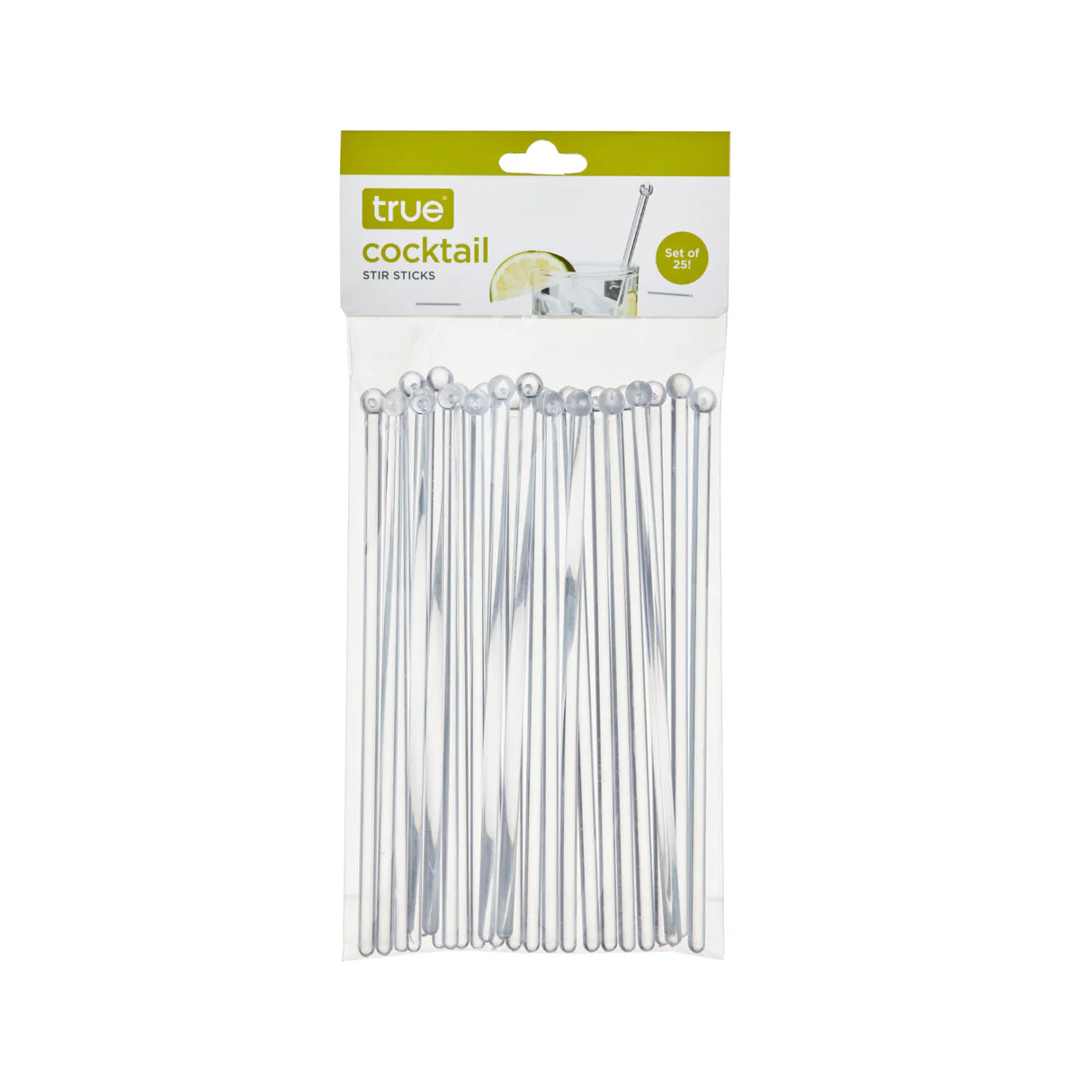 Clear cocktail Stirrer Sticks 25ct