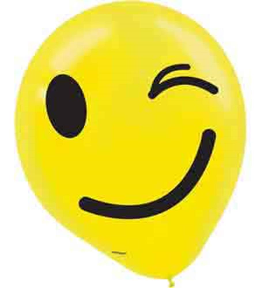 LOL Emoji Latex Balloon 12in 6ct