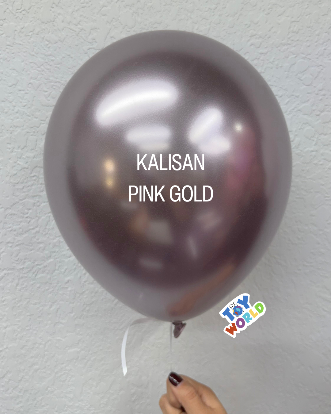 Globos de látex de color dorado rosado con efecto espejo Kalisan de 5 pulgadas, 100 unidades