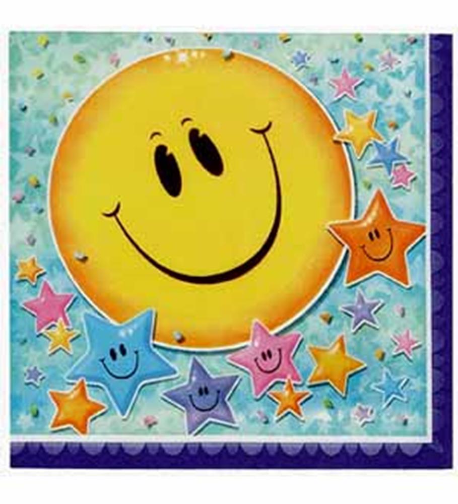 Smiley Stars Napkin (L) 16ct