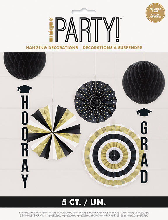 Classy Graduation Honeycomb Fan Decor Kit