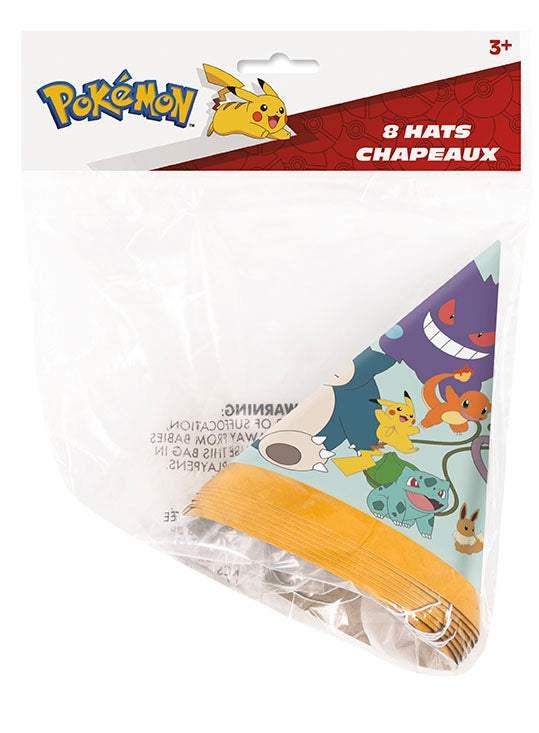 Pokemon Party Hats 8ct
