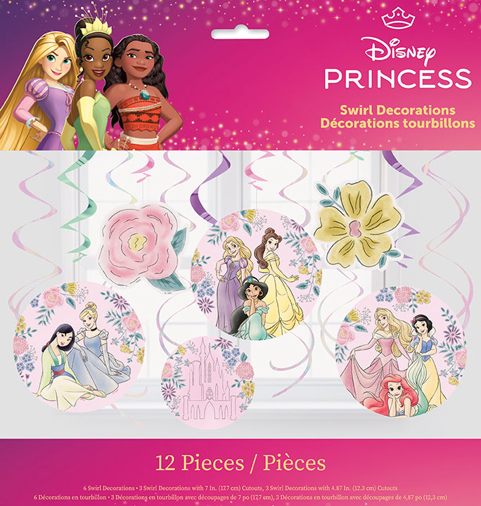 Disney Princess Hanging Swirl Décor 12ct