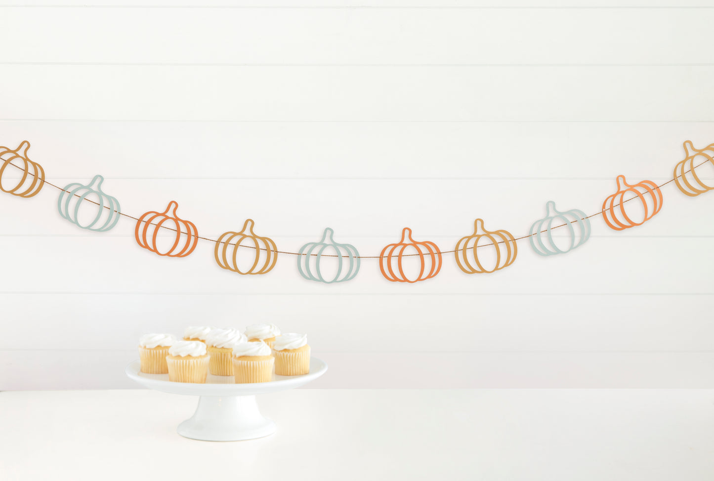 Family Thanksgiving Paper Board Pumpkin Banner 6ft 1ct