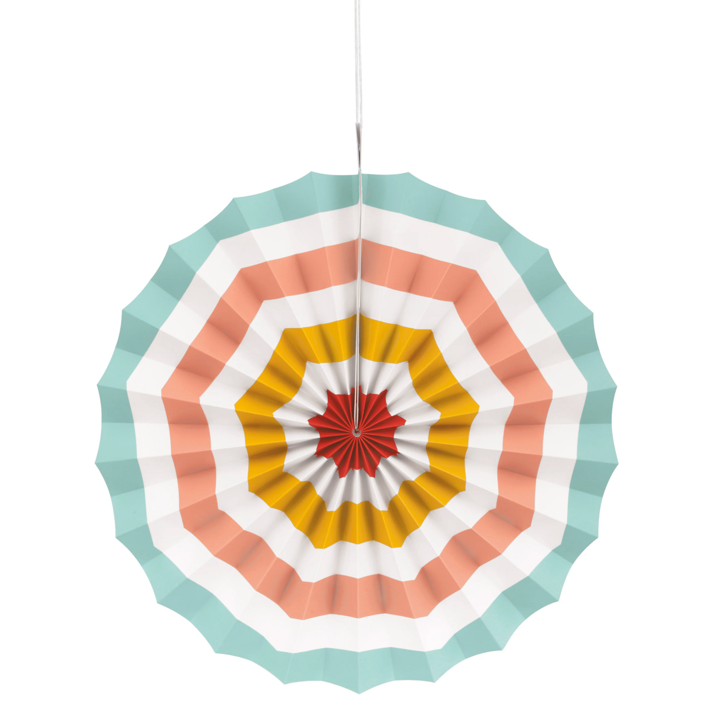 Poolside Summer Paper Fans Assorted 5ct