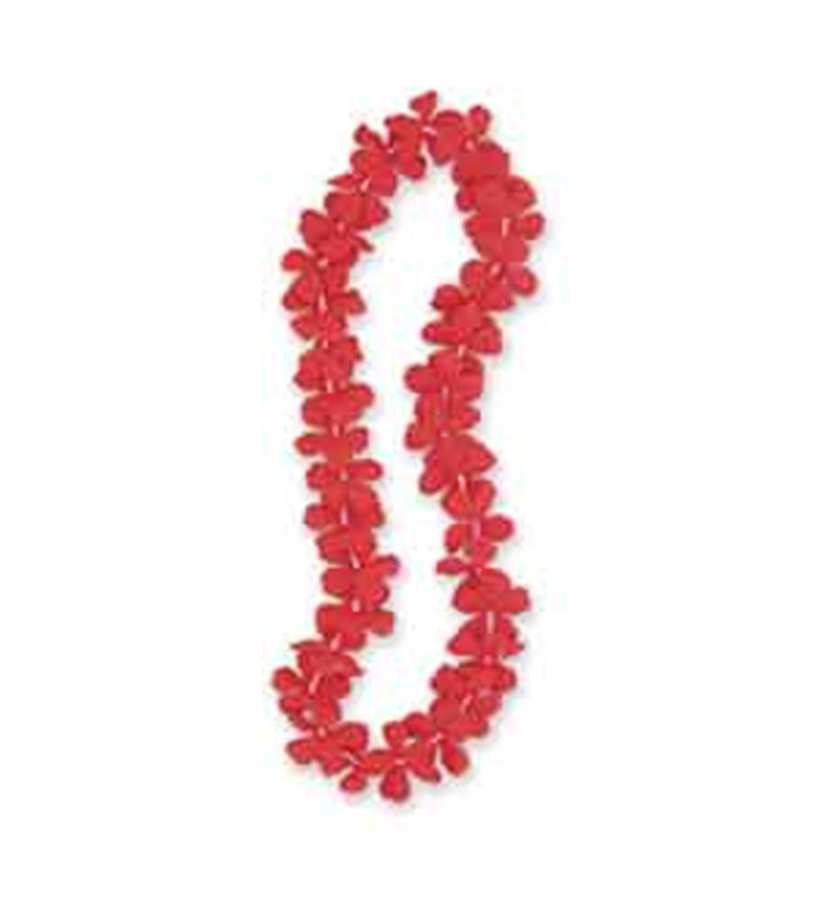Flower Lei 40inRed