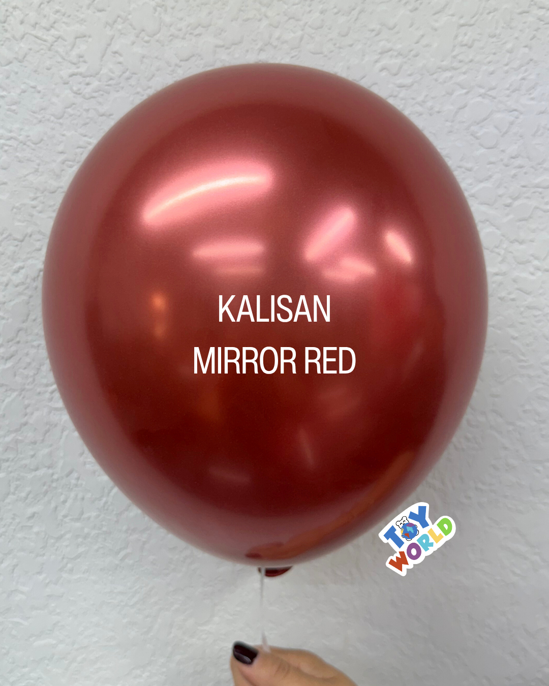 Globos de látex rojo espejo Kalisan de 5 pulgadas, 100 unidades