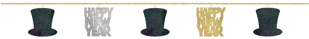 Happy New Year Garland 9ft