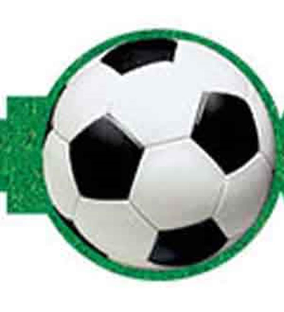 Guirnalda troquelada de fútbol