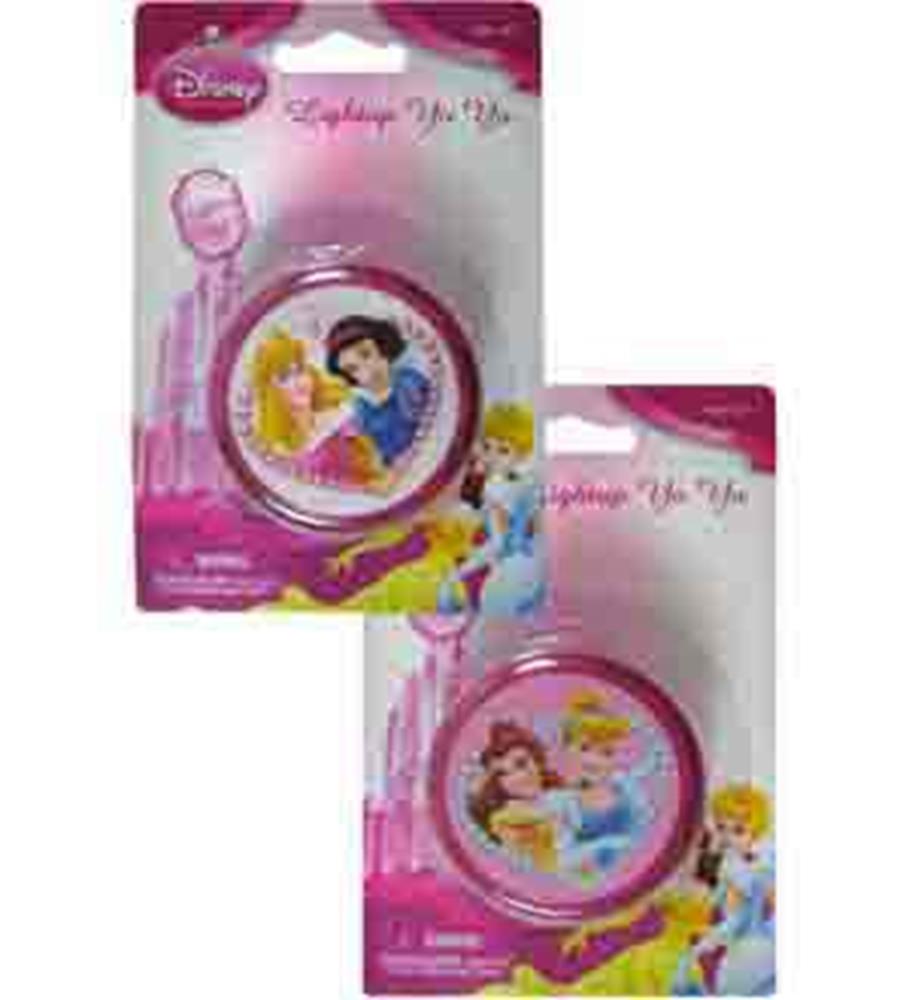 Two packaged pink Disney Princess Yo Yo toys featuring Snow White and Belle with Cinderella illustrations on the packaging.