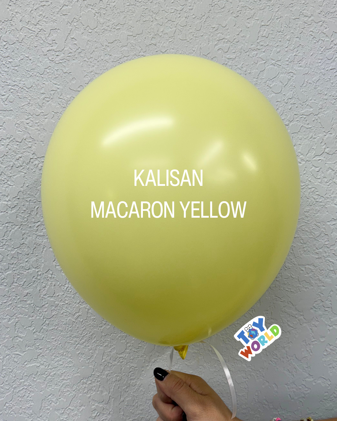 5 inch Kalisan Macaron Yellow 100ct
