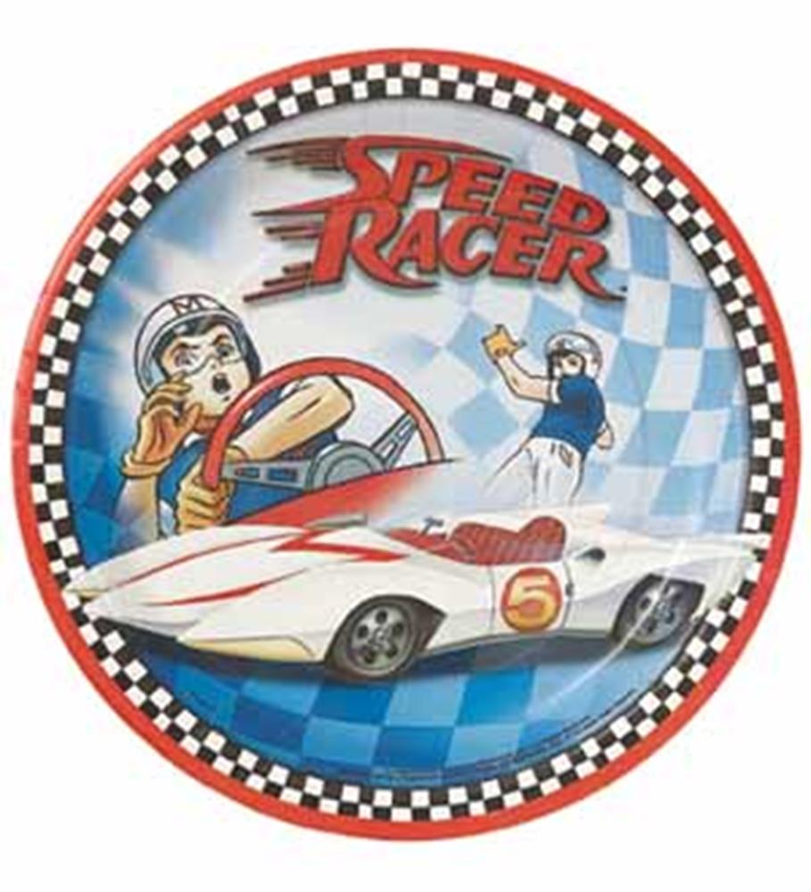 Speed Racer Plate (L) 8ct