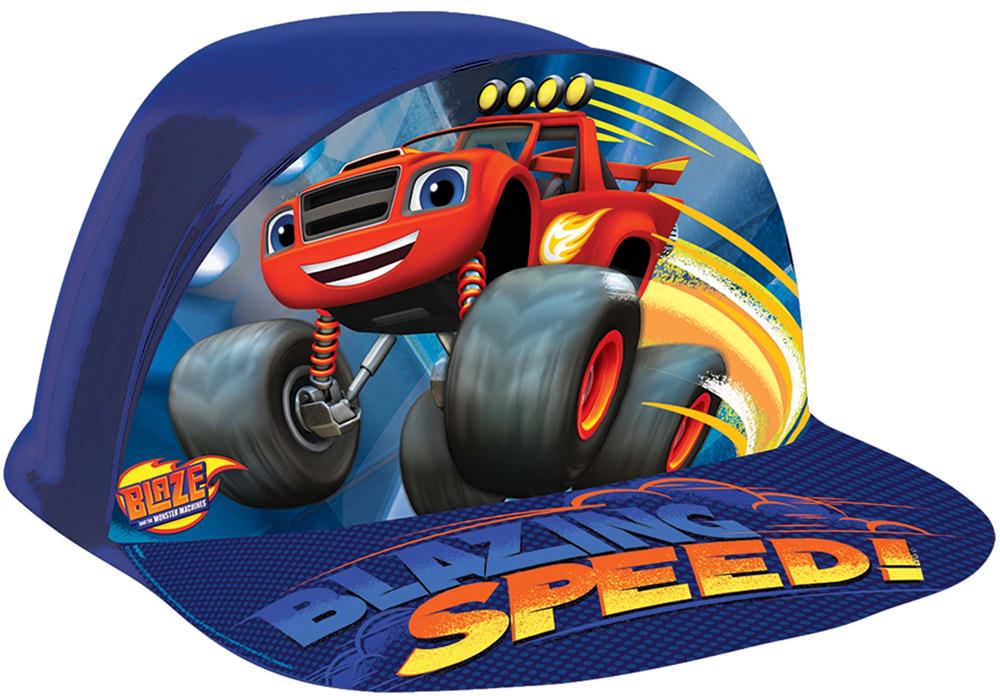 Blue Blaze Monster Machines kids hat with red monster truck and "Blaze Speed!" text on the brim.