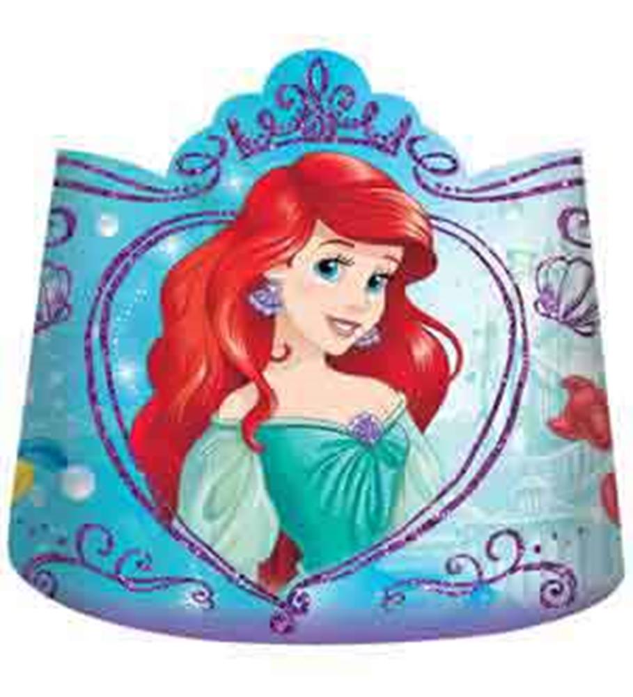 Disney Ariel Dream Big Paper Tiara 8ct