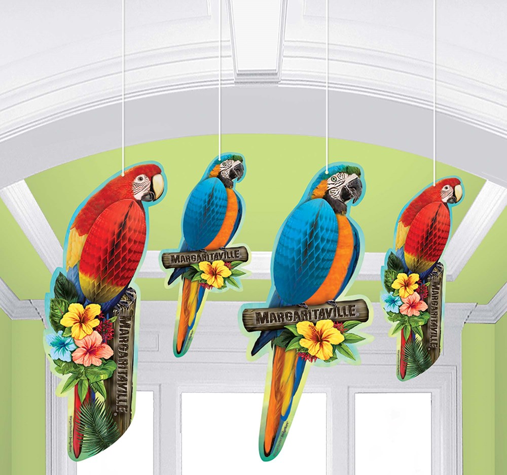 Honey Comb Bird Margaritaville 4ct