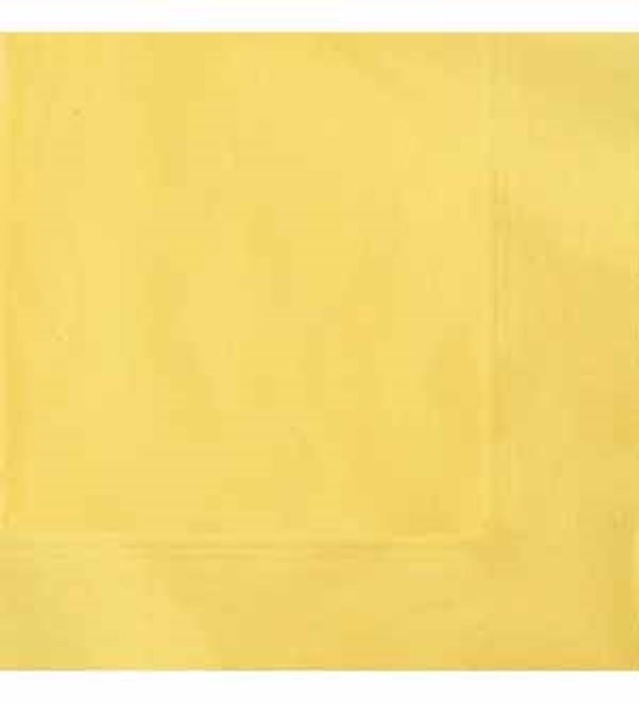 Sunflower yellow small paper napkin with a subtle embossed border design.