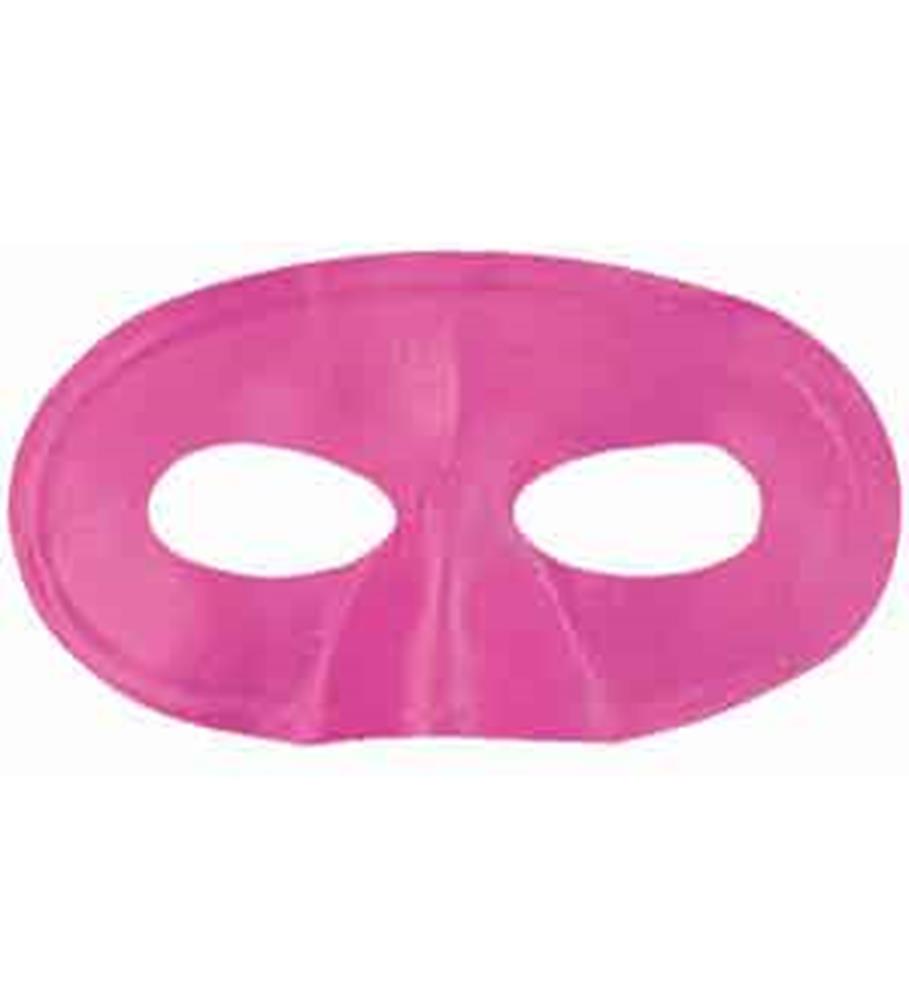 Bright pink eye mask with smooth texture and two oval eye holes.