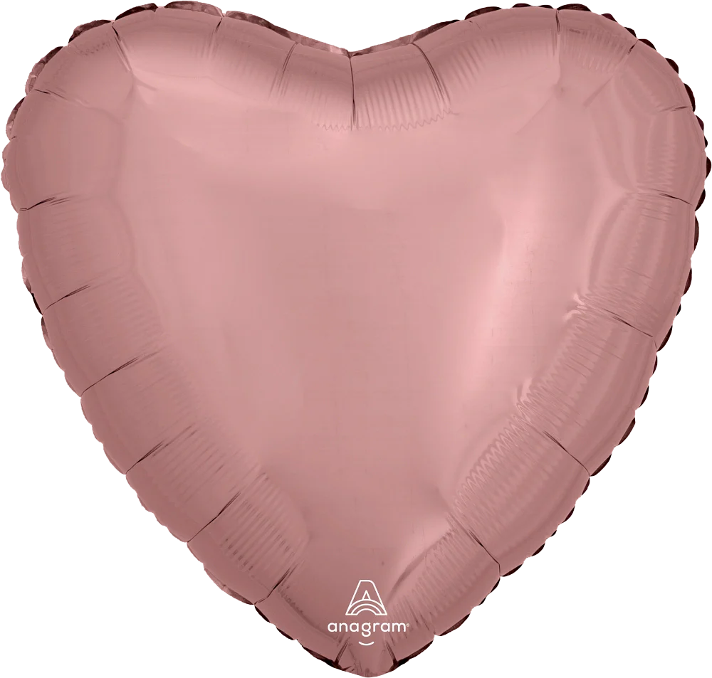 Anagram 28 inch Rose Gold Heart Foil Balloon Anagram 28 inch Rose Gold Heart Foil Balloon