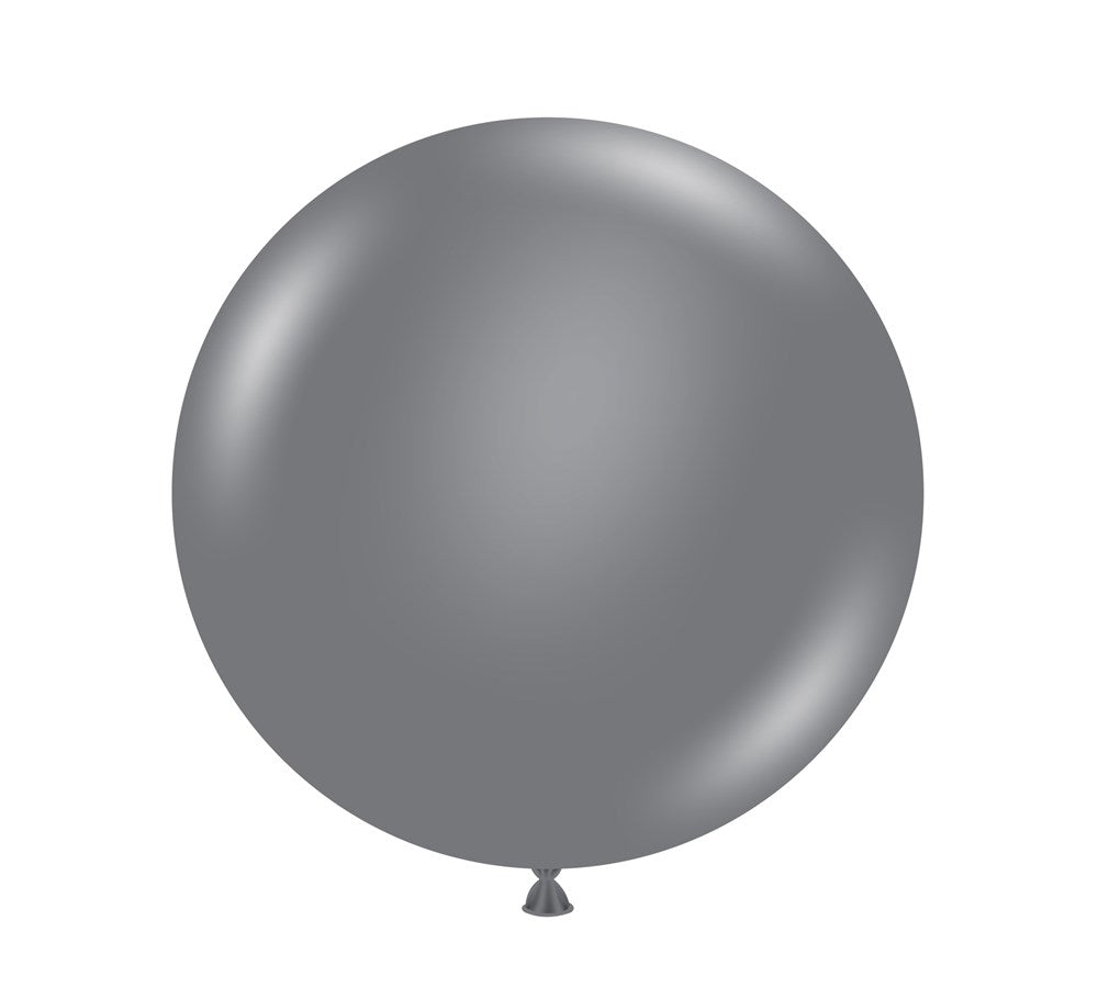 Tuftex Gray Smoke 36 inch Latex Balloons 1ct – Toy World Inc