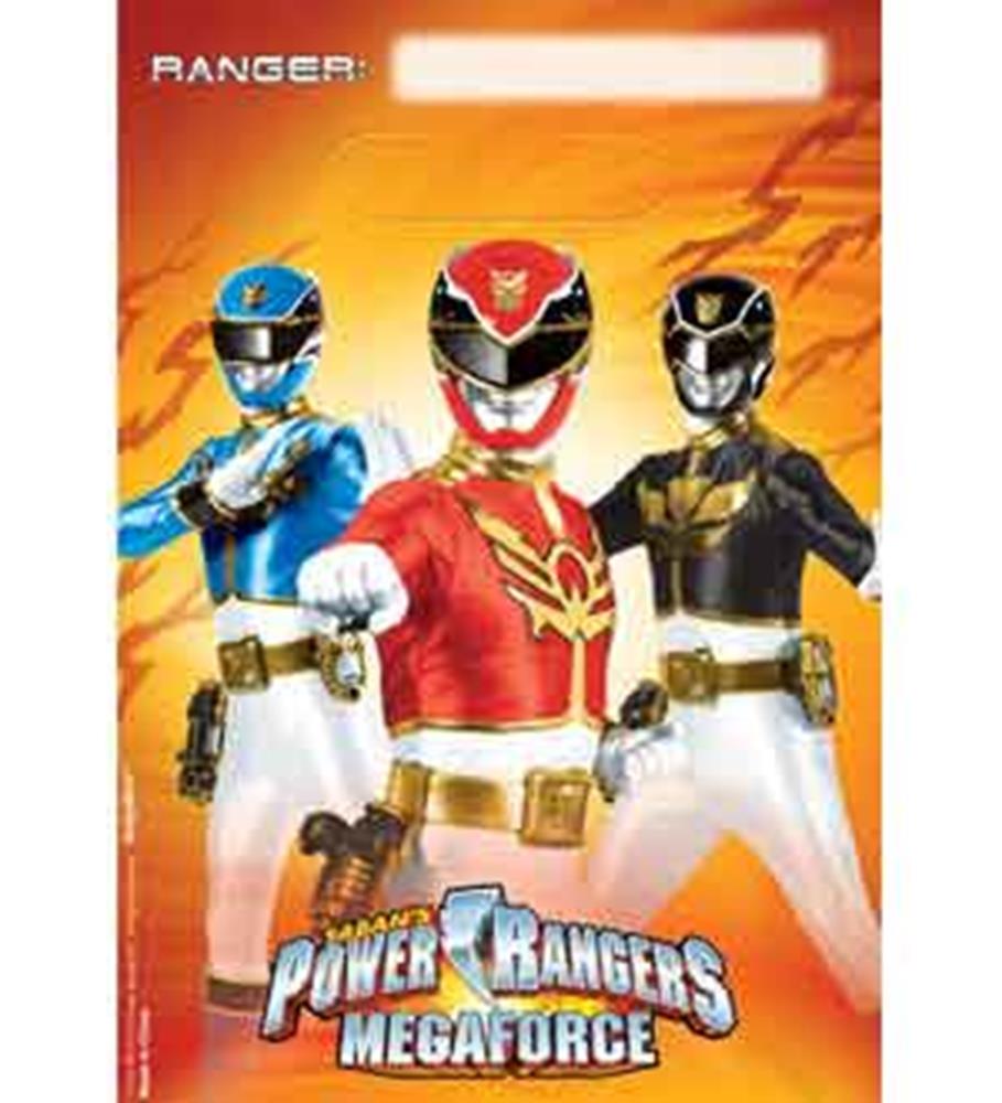 Bolsa de botín de Power Rangers Megaforce de 8 unidades