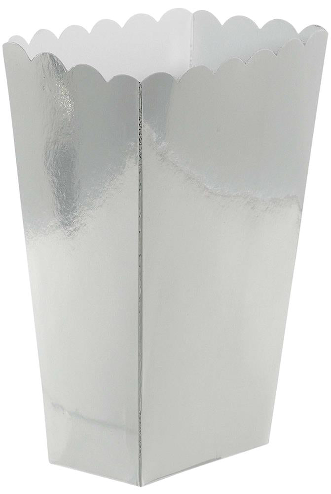 Popcorn Box (S) 5ct - Silver