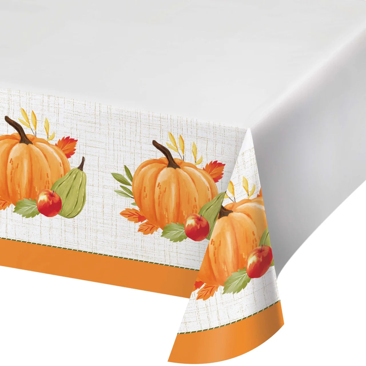 Autumn Orchard Paper Tablecover Border Print 1ct