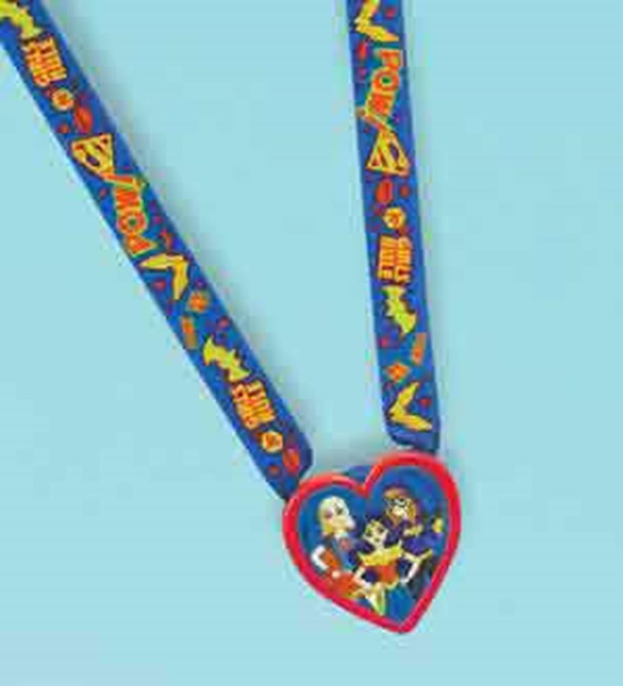 Collar con abalorio DC Super Hero Girls de 12 quilates