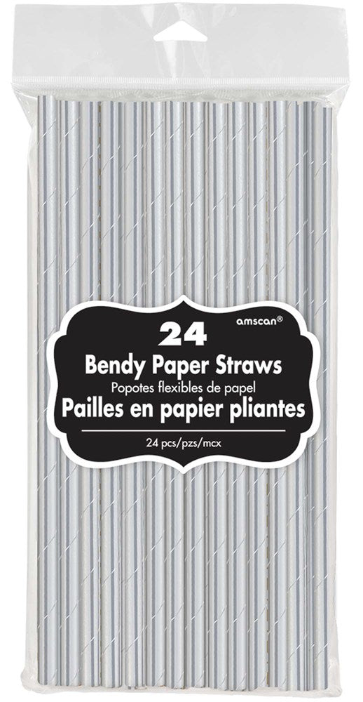 Straws Solid 24ct - Silver
