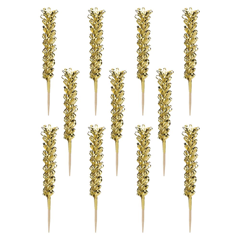 Cocktail Party Frill Pick 50ct - Gold