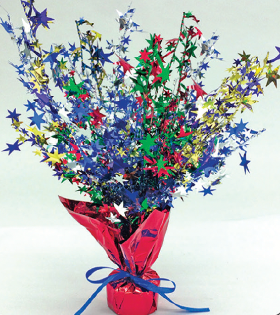 Multicolor Stars Centerpiece 1ct