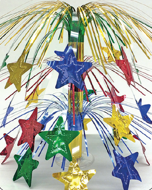 Multicolor Stars Centerpiece 1ct