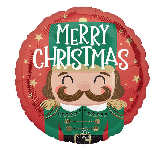 Anagram 17 inch Christmas Nutcracker Foil Balloon 1ct