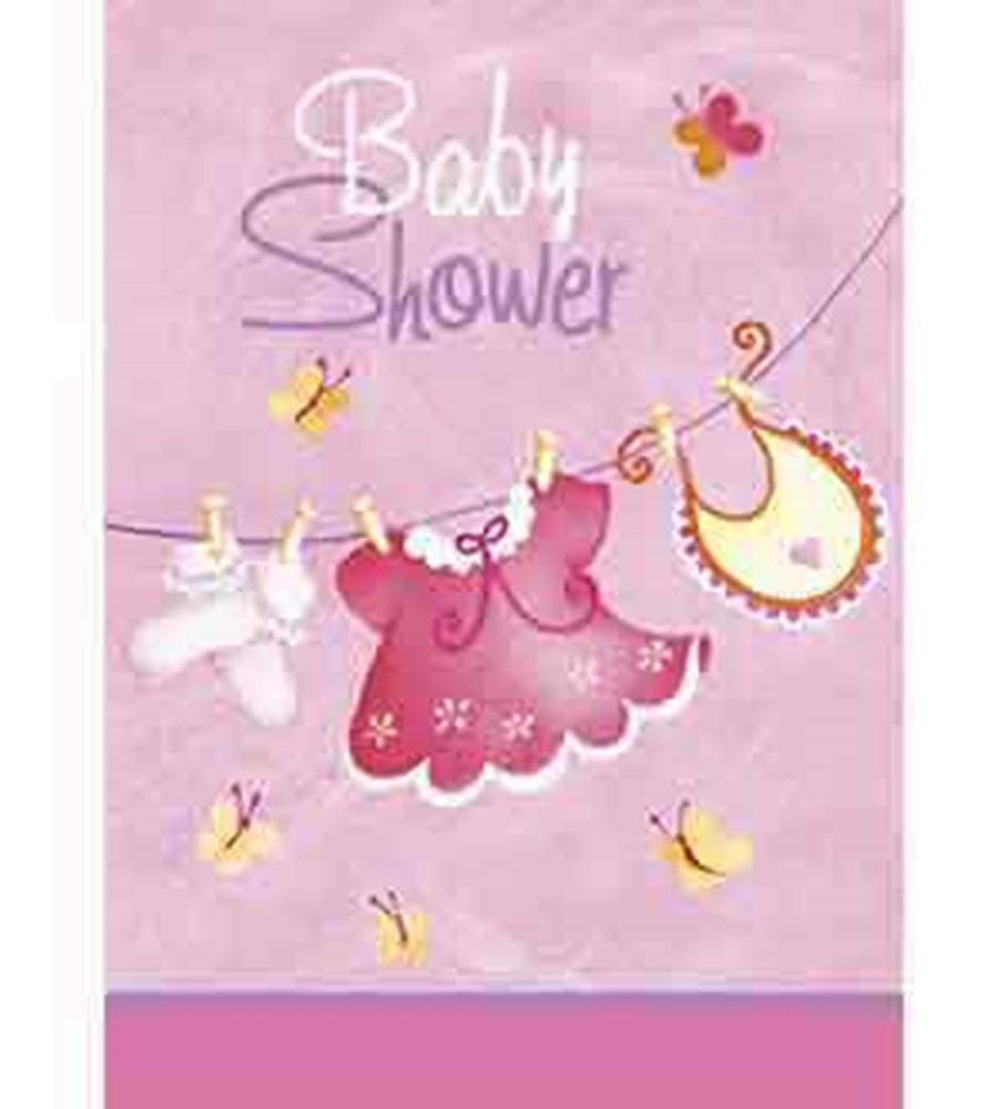 Invitación Rosa Tendedero 8ct