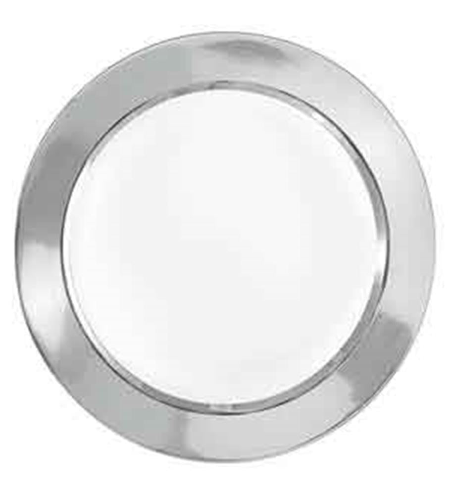 Plato de plástico Silver Bo 7.25in cuadrado