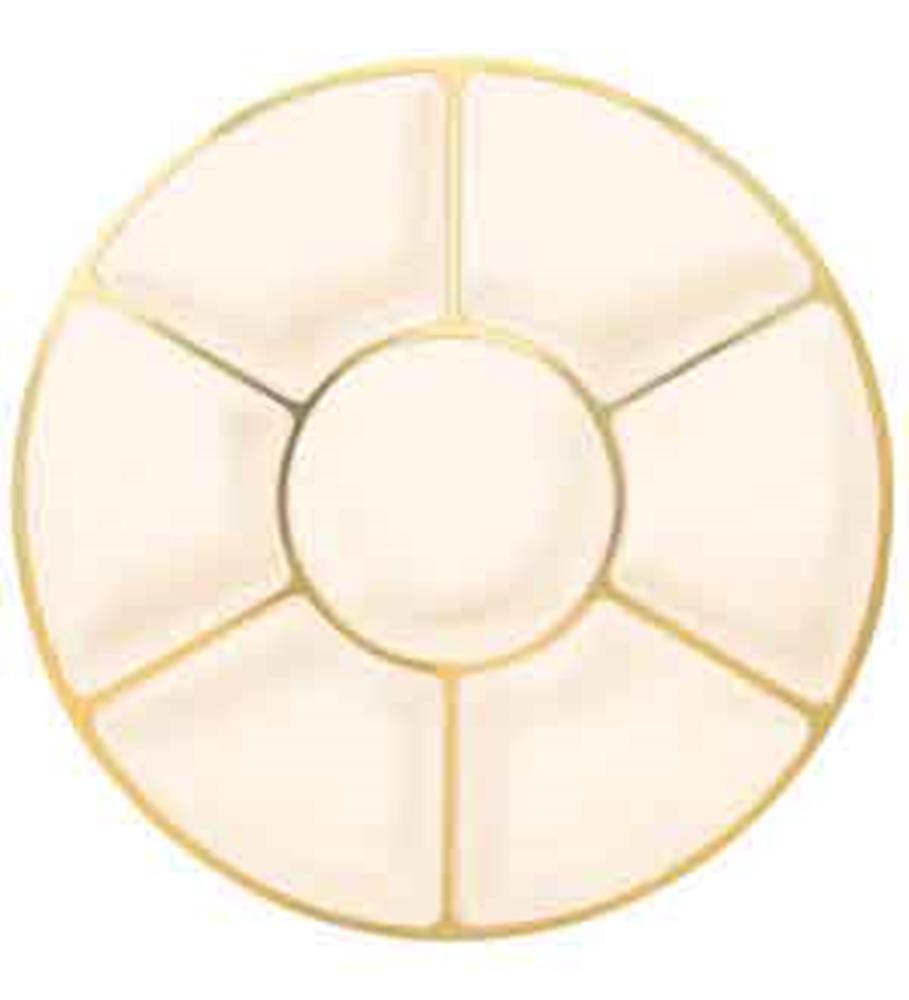 Bandeja Oro Crema 16in