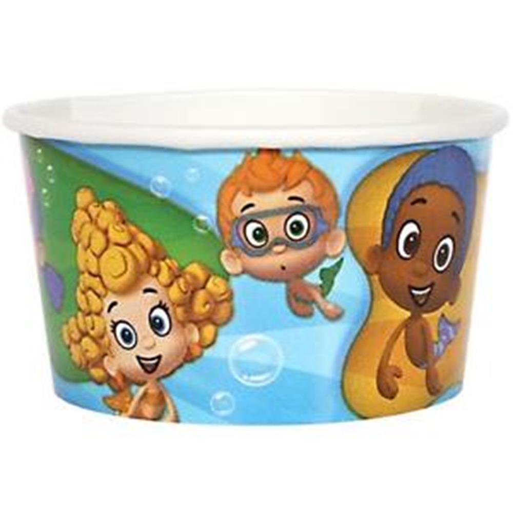 Colorful 9.5oz kids treat cup featuring Bubble Guppies characters in underwater scene.