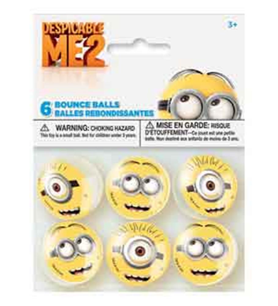 Despicable Me 2 Bounce Balls 6ct