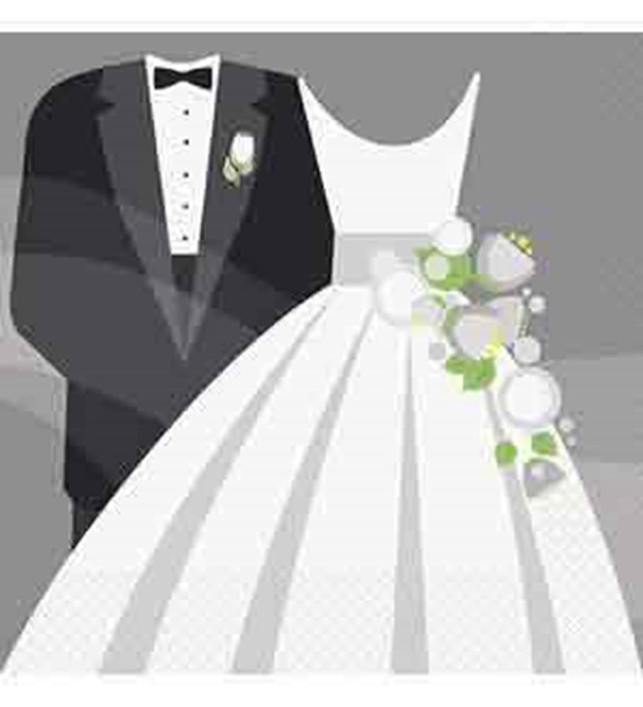 Silver Wedding Napkin (L) 16ct