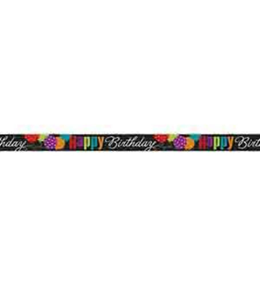 Foil Birthday Cheer Banner, 12 ft