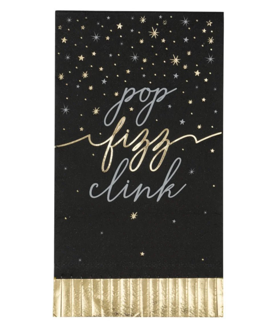 Disco New Year Fringe Guest Napkin 16ct