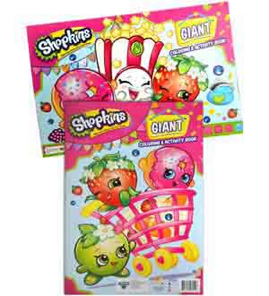 Shopkins Giant Coloring Activity Book – Toy World Inc