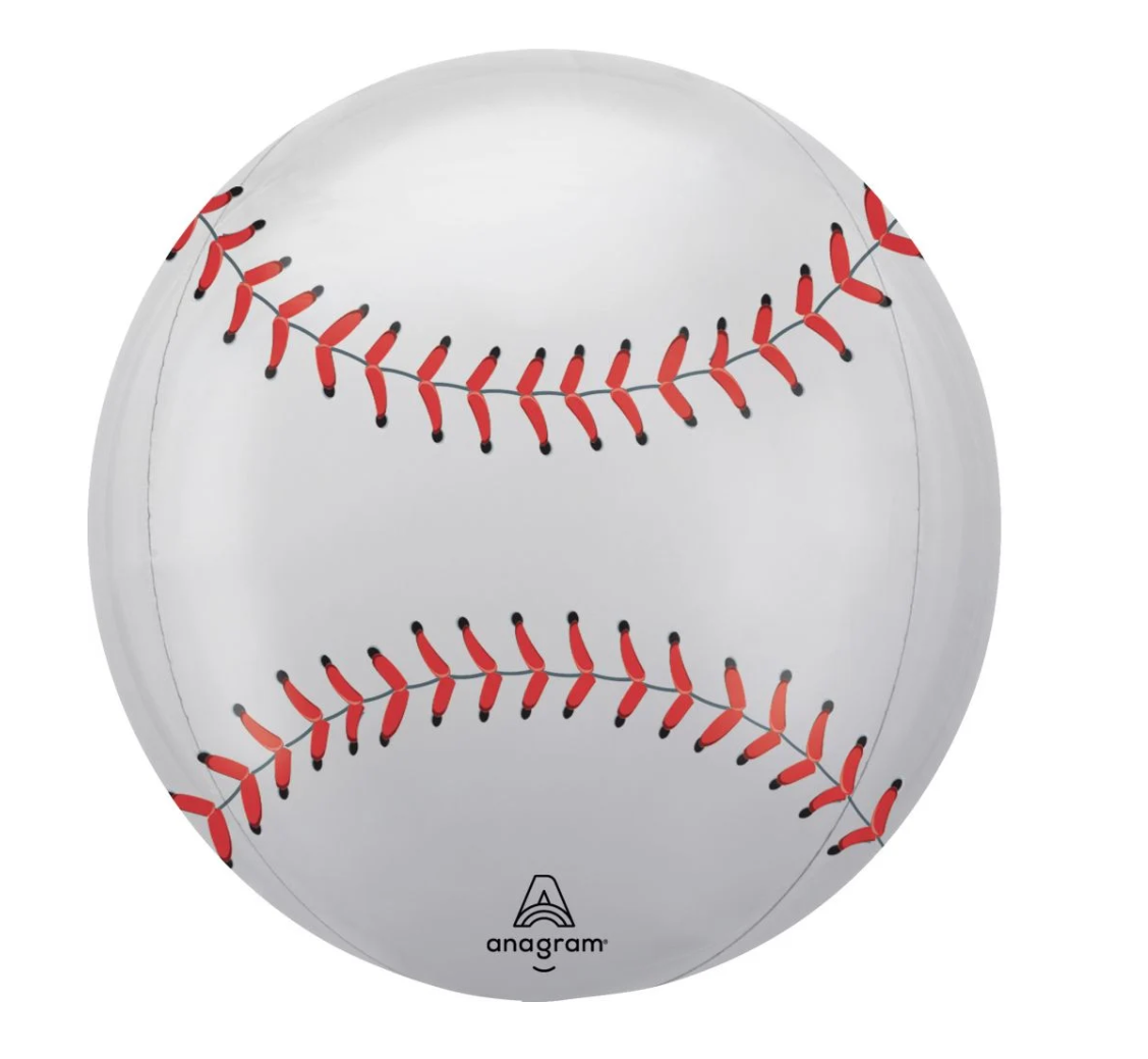 Anagram Baseball Orbz XL 16 inch Foil Balloon 1ct