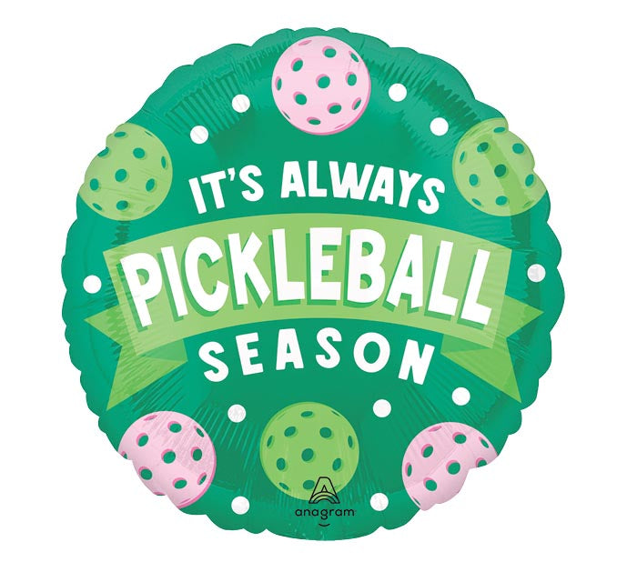 Anagram 17 inch Pickleball Round Foil Balloon 1ct