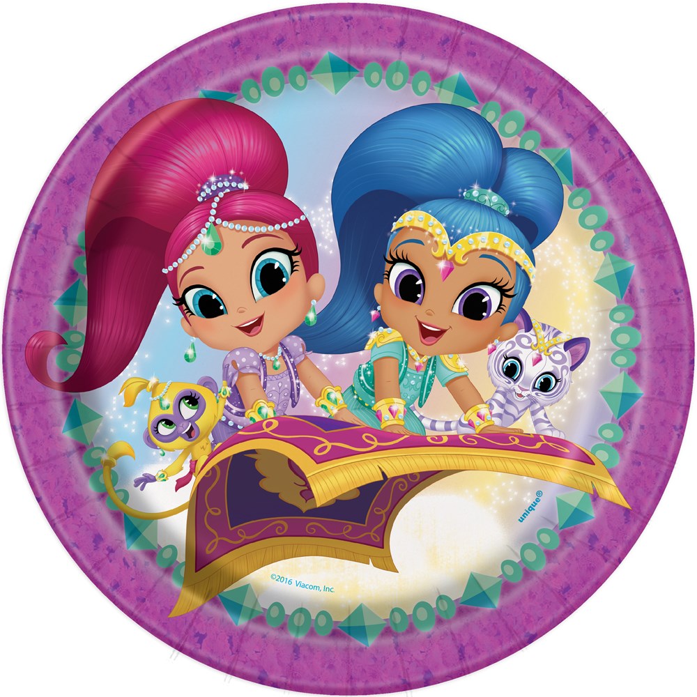 Shimmer and Shine Plate (L) 8ct