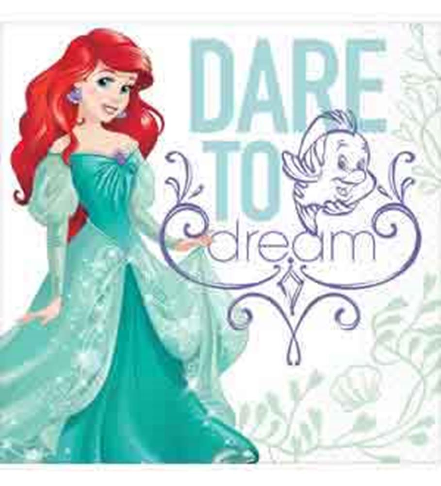 Disney Ariel Dream Big Napkin (L) 16ct