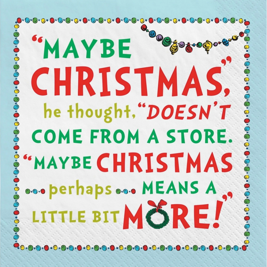 Christmas Perhaps Grinch Luncheon Napkins 16ct