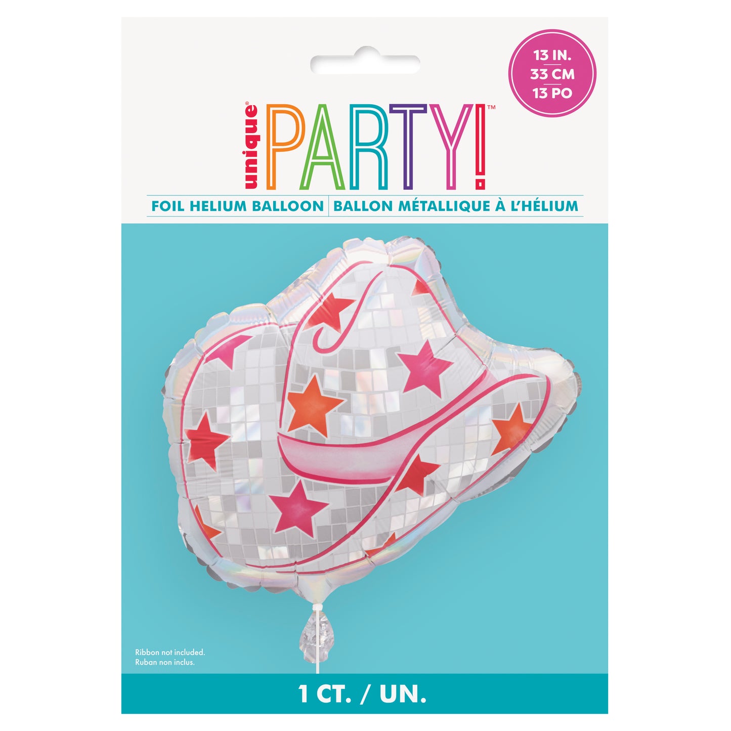 Cowboy Hat Shape 19 inch Foil Balloon 1ct