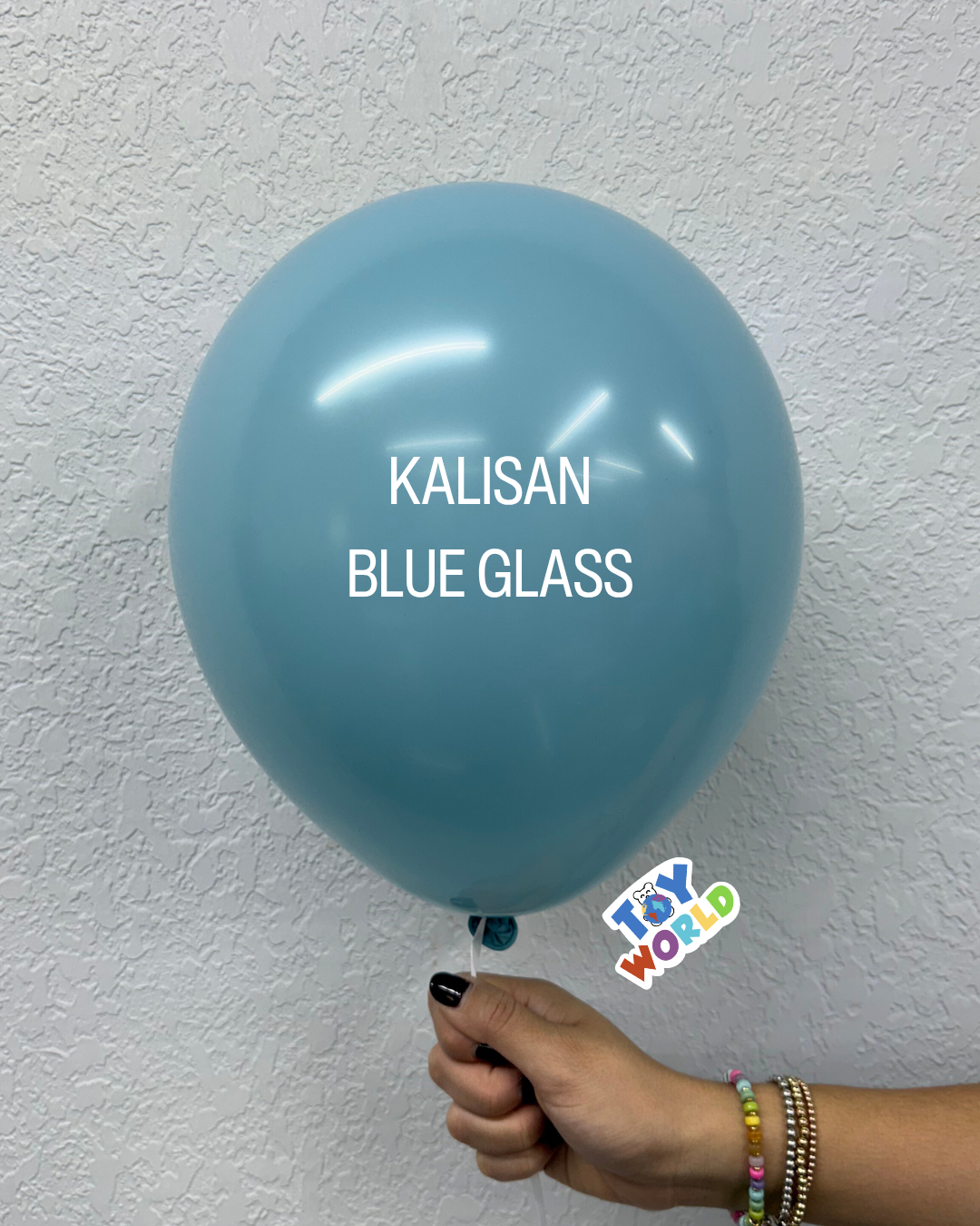 12 inch Kalisan Retro Blue Glass 100ct